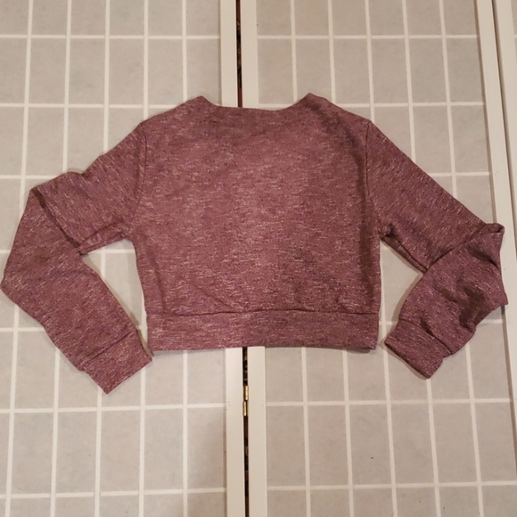 Lace Up Crop Top Sweater M - Picture 4 of 4